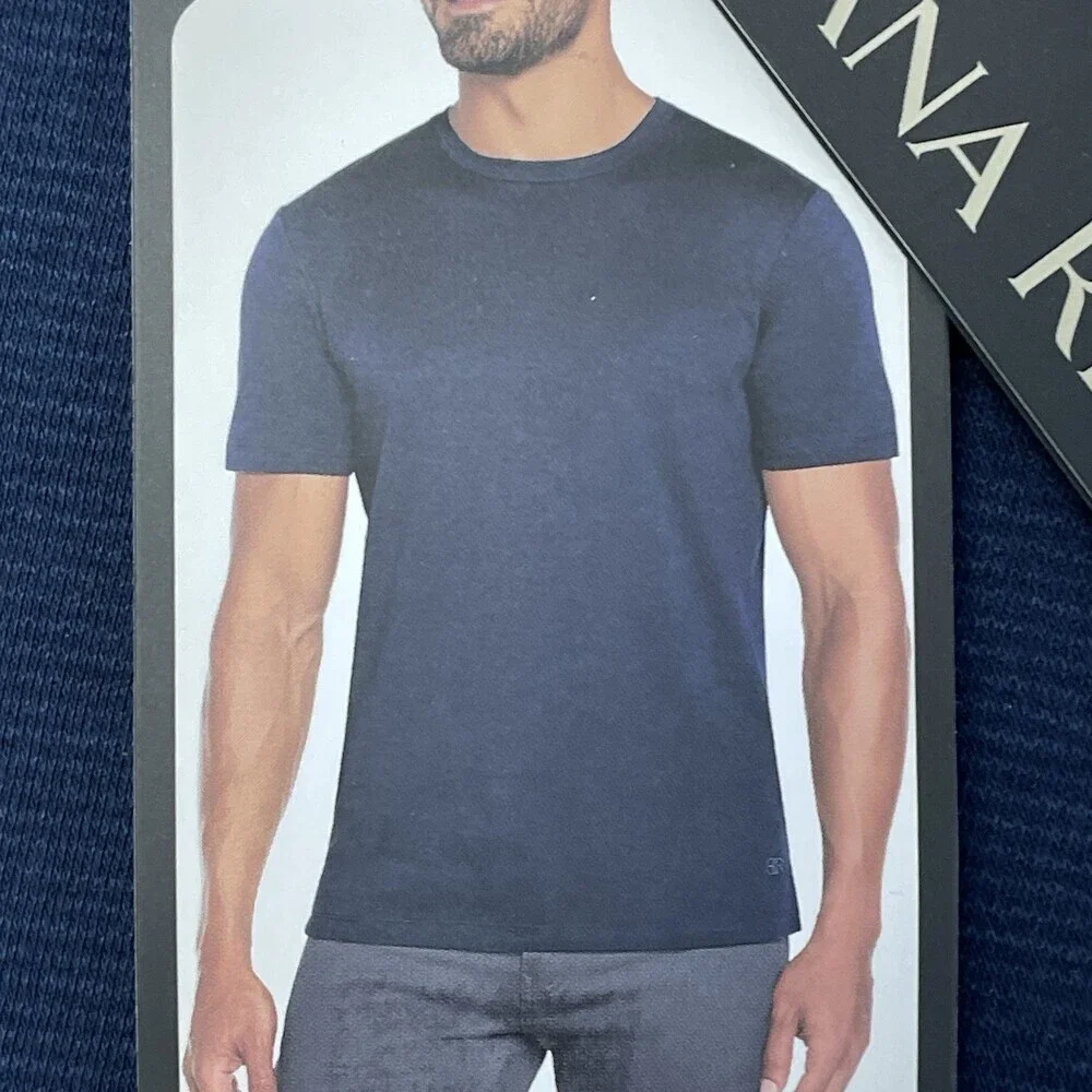 Banana Republic Men's M Luxe Touch Performance Tee Blue e1159